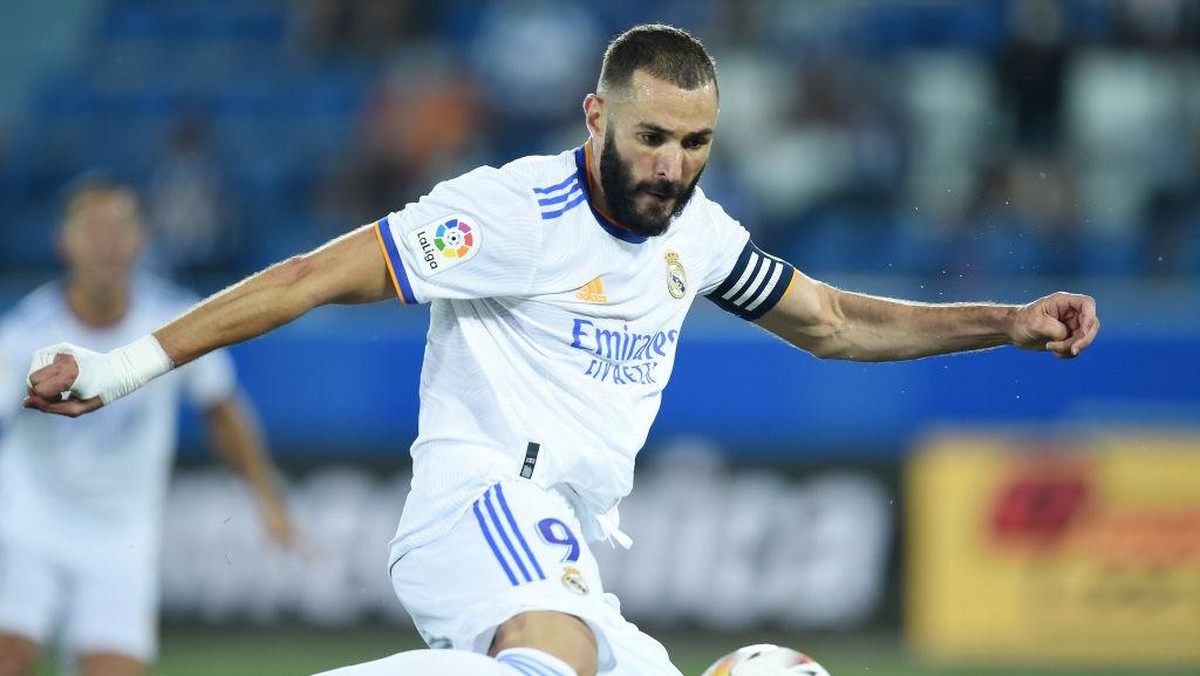 Karim Benzema tampil tajam sejak awal musim ini. (Foto: Getty Images/Juan Manuel Serrano Arce)