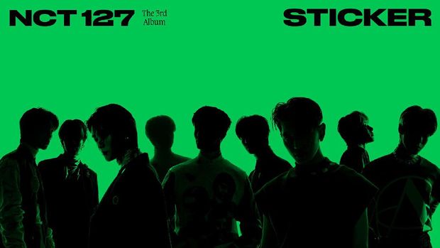 Portrait of NCT 127 members in the third album entitled Sticker
