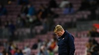 Tekanan kini dirasakan Ronald Koeman, yang santer dispekulasikan bakal segera kena pecat. (Foto: Getty Images/David Ramos)