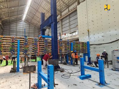 Spektakuler! Tol Semarang-Demak Dibangun Pakai Bambu
