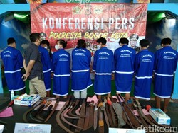 Bacok Pemotor, 7 Anggota Geng Sky Blue di Bogor Ditangkap