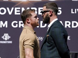 Panas Face to Face Tinju: Canelo Habisi Caleb Plant