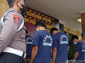 Komplotan Pencuri Motor Todong Pistol di Indekos Bandung Ditangkap