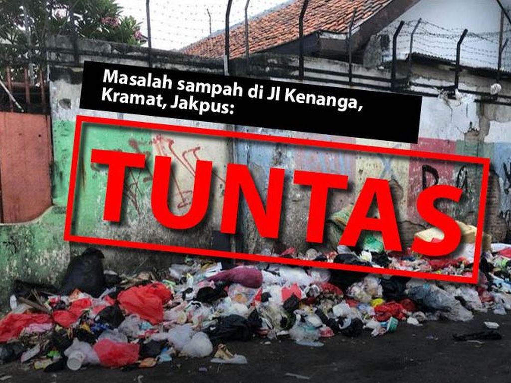 Before-After Pembersihan Sampah Jalanan Permukiman Kramat, Jakpus