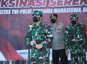 Panglima TNI Cek Vaksinasi di Lampung: Habiskan Vaksin yang Ada! Panglima TNI Cek Vaksinasi di Lampung: Habiskan Vaksin yang Ada!