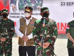 Cek Vaksinasi COVID di Riau, Panglima TNI Harap Pandemi Segera Jadi Endemi