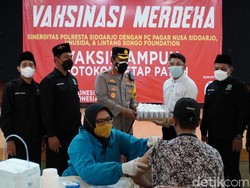 Semangat Vaksinasi COVID-19 di Sidoarjo untuk Capai Target 70 Persen