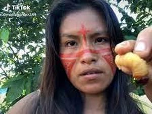 Wanita Suku Asli Brazil Ini Sukses Jadi Seleb TikTok Karena Hobi Makan Ulat Wanita Suku Asli Brazil Ini Sukses Jadi Seleb TikTok Karena Hobi Makan Ulat