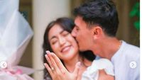 Gaya Jessica Iskandar Dilamar Vincent Verhaag, Pakai Crop Top Serba Putih