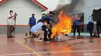 Lapas Ciamis Gelar Latihan Antisipasi Kebakaran