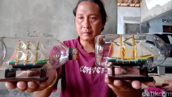 Mantap! Miniatur Kapal Made in Klaten Ini Tembus Pasar AS-Eropa