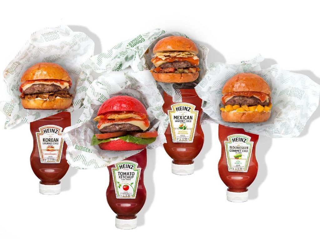 Kolaborasi Heinz & Goods Burger Luncurkan 4 Varian Burger Lezat