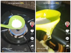 Niat Bikin Permen Dalgona Seperti di Squid Game, Centong Wanita Ini Malah Leleh!