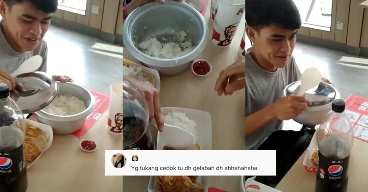 Pantang Malu! Orang-orang Ini Bawa Rice Cooker Isi Nasi Agar Hemat Makan di Restoran