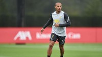 Thiago sedang menjalani musim keduanya di Liverpool. Musim lalu, dirinya berkutat dengan cedera dan kesulitan beradaptasi (Getty Images)