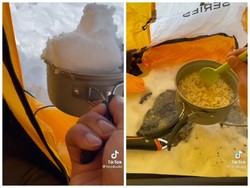 Intip Cara Unik Bule Pendaki Gunung Everest Masak Indomie di Ketinggian 6200 MDPL