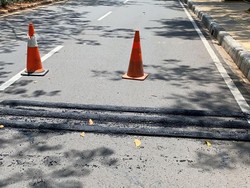 Penampakan Polisi Tidur di Pulomas, Diprotes Pesepeda Lalu Dibongkar