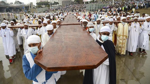 Umat Kristen Gelar Festival Meskel di Ethiopia