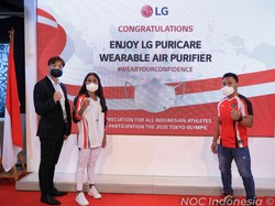 LG Beri LG PuriCare Wearable Air Purifier ke 28 Atlet RI Kelas Dunia