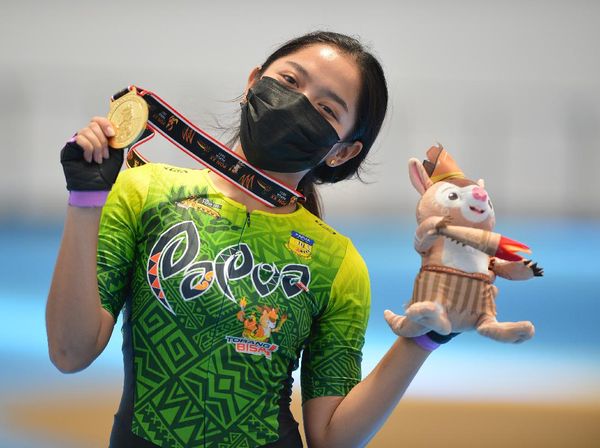 Aksi Atlet Sepatu Roda Putri Papua yang Bawa Pulang Emas di PON 2020
