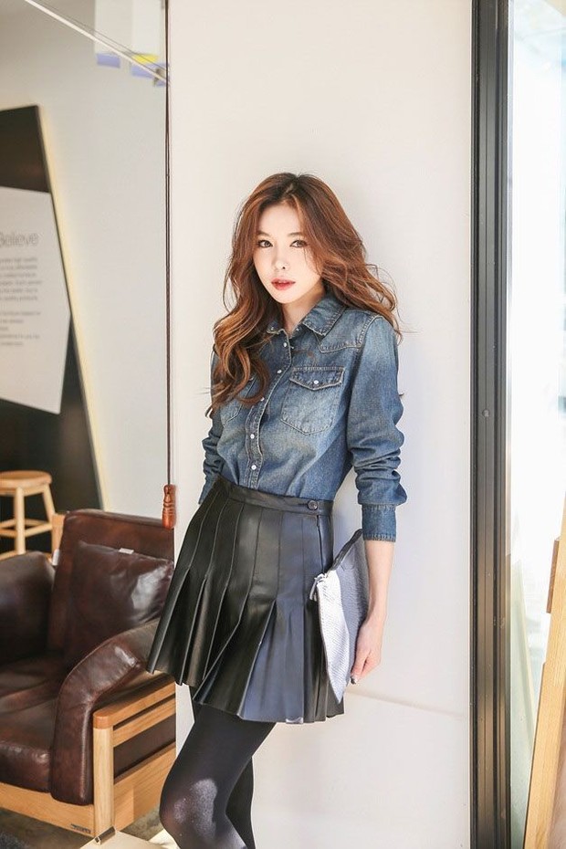 Ide padupadan rok kulit