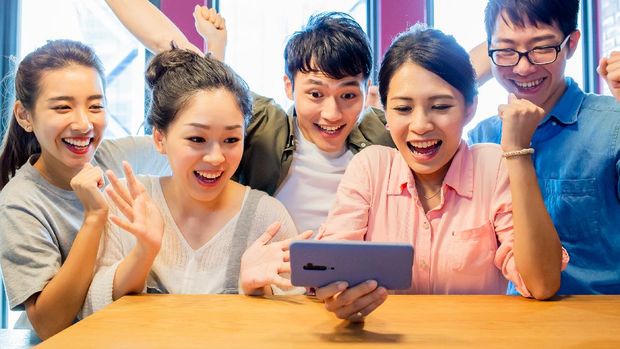 Ilustrasi streaming nonton bareng pertandingan olahraga