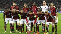 Inilah starting XI AC Milan saat kali terakhir main di kandang dalam partai Liga Champions, dalam menjamu Atletico pada Februari 2014. (Foto: Getty Images/Marco Luzzani)