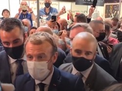 Duh! Presiden Prancis Emmanuel Macron Dilempar Telur