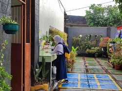 SMPN 5 Depok Simulasi PTM Terbatas, Siswa Diminta Bawa Hand Sanitizer-Kanebo