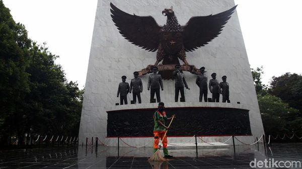 Suasana Lubang Buaya Jelang Hari Kesaktian Pancasila