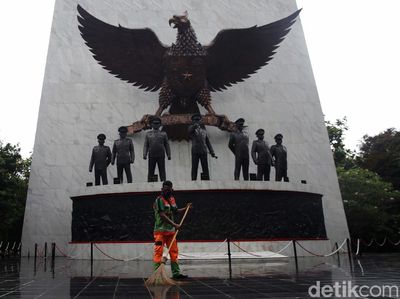 Suasana Lubang Buaya Jelang Hari Kesaktian Pancasila