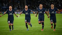 Messi kini total sudah mencetak 27 gol dalam 35 kali penampilan melawan tim Inggris di Liga Champions. Matthias Hangst/Getty Images.