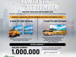 Funtastic September! Beli Mitsubishi Fuso Dapat Hadiah TV LED 32 Inci
