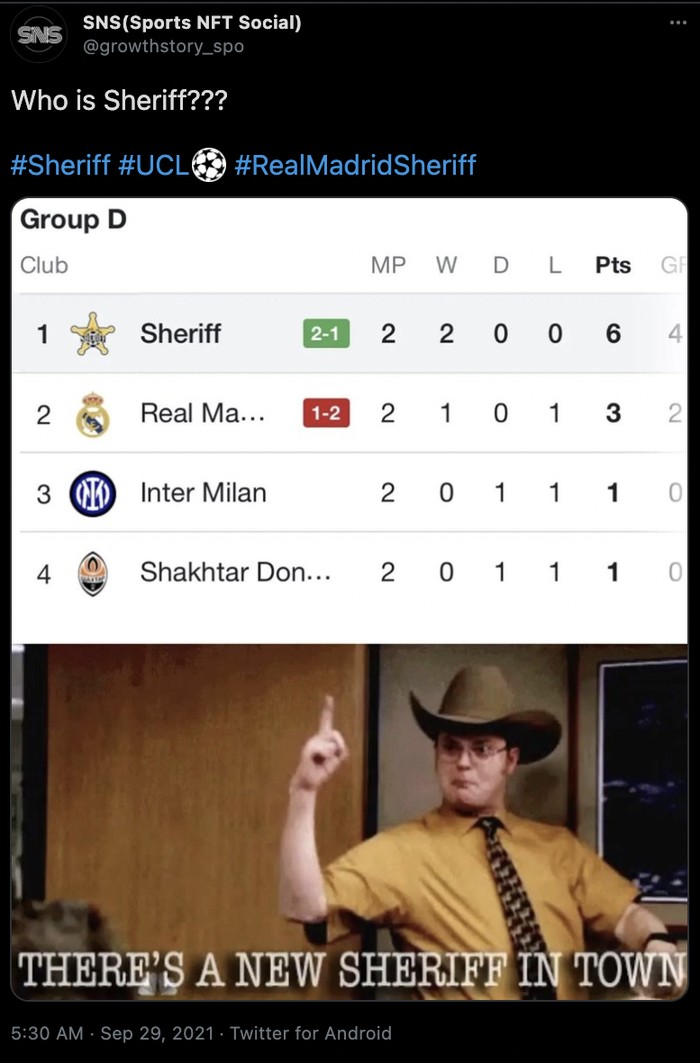 Real Madrid vs Sheriff Real Madrid vs Sheriff
