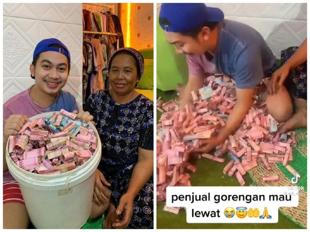 Wow! Tukang Gorengan Ini Punya Rp167 Juta dari Hasil Nabung di Ember Wow! Tukang Gorengan Ini Punya Rp167 Juta dari Hasil Nabung di Ember