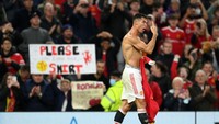 Dengan MU berhasil comeback dan gol lahir di menit-menit akhir, Ronaldo jelas larut dalam euforia. (Foto: Getty Images/Michael Regan)