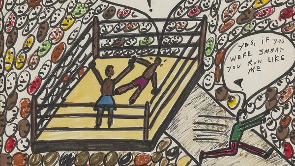 Di Balik Ring Tinju Muhammad Ali, Ada Lukisan Sarat Kritik Sosial