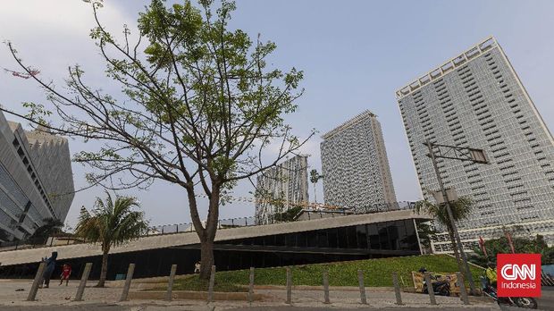 Taman Ismail Marzuki kawasan Cikini, Jakarta, Rabu, 29 September 2021. CNNINdonesia/Adhi Wicaksono.