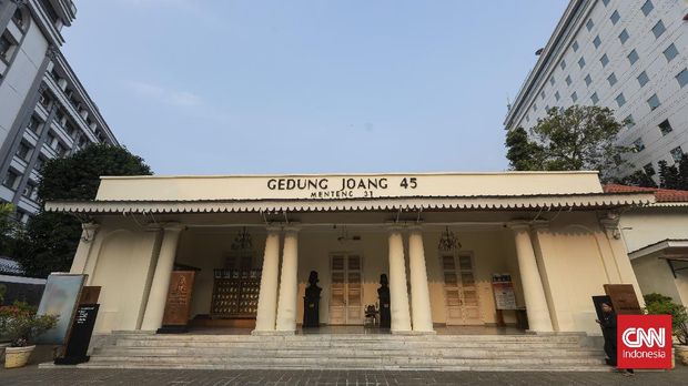Fokus Wisata Cikini Museum Gedung Joang 45 kawasan Cikini, Jakarta, Rabu, 29 September 2021. CNNINdonesia/Adhi Wicaksono.