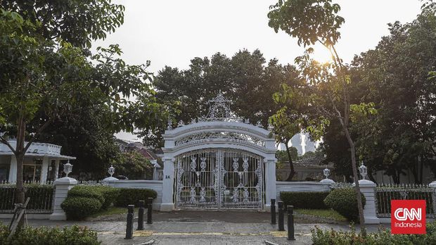 Rumah Hasyim Ning di Jl Cikini Raya No 24, Jakarta. Kamis, 30 September 2021. CNNIndonesia/Adhi Wicaksono.