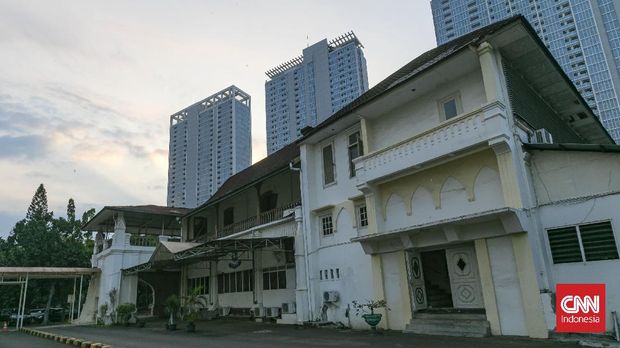Bangunan awal RS PGI kawasan Cikini, Jakarta. Kamis, 30 September 2021. CNNIndonesia/Adhi Wicaksono.