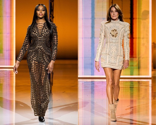 Naomi Campbell dan Carla Bruni/