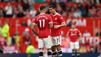 Di Manchester United, Cristiano Ronaldo (36 tahun) dan Mason Greenwood (20 tahun) jadi andalan di lini serang. Greenwood yang asli jebolan akademi MU juga merupakan fans berat CR7 (Getty Images)