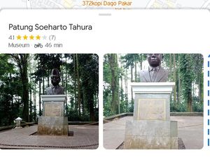 Loh Patung Soeharto Ada di Tahura Dago Bandung? Loh Patung Soeharto Ada di Tahura Dago Bandung?