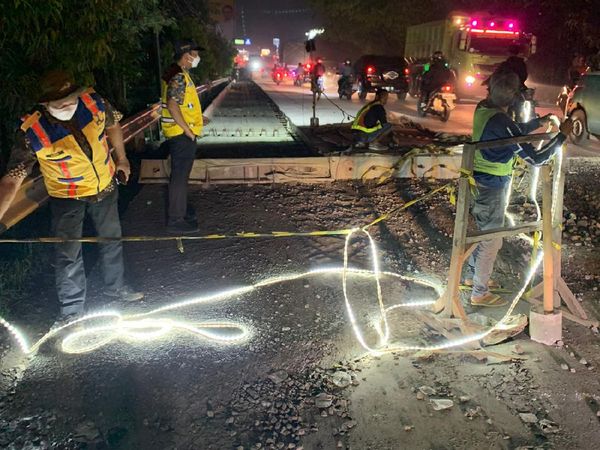 Intip Perbaikan Jalan Baru Dicor yang Viral Rusak Dilewati Warga