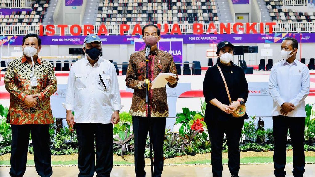 Momen Jokowi Resmikan 7 Venue PON XX Papua