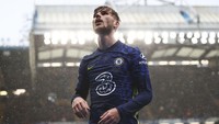 Timo Werner, penyerang Chelsea ini belum juga bersinar selama dua musim main di Stamford Bridge. Ada kabar, Werner mau coba ditawarkan ke klub-klub Bundesliga (Getty Images)