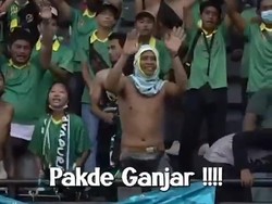 Beredar Video Suporter Jatim Sambut Ganjar Pranowo di PON Papua