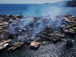 Kebakaran di Pulau Guanaja Honduras Padam, Total 90 Rumah Hangus