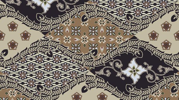 Ilustrasi motif Batik Sidomukti